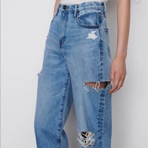 NWT Frame Denim Ultra High Rise Barrel Jeans size 31